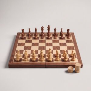 Chess & Checkers Set, Hardwood