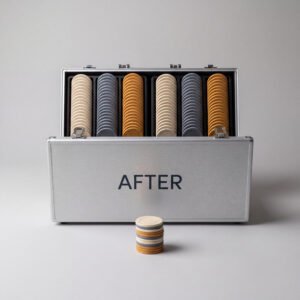 Clay Chip Set, 500, Aluminium Case