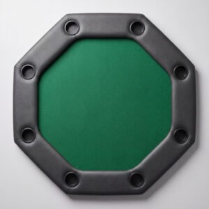 Poker Table Topper, Padded Rail
